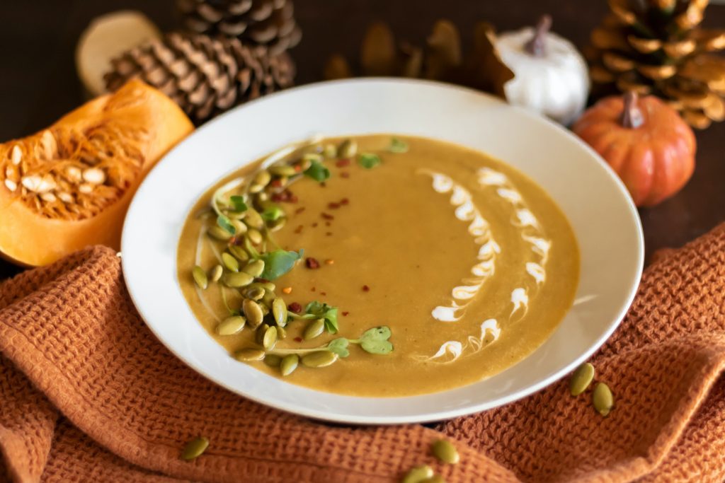 Sopa de Abóbora e Cenoura Cremosa